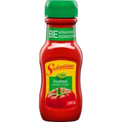 Kečupas švelnus Suslavičiaus  500 g